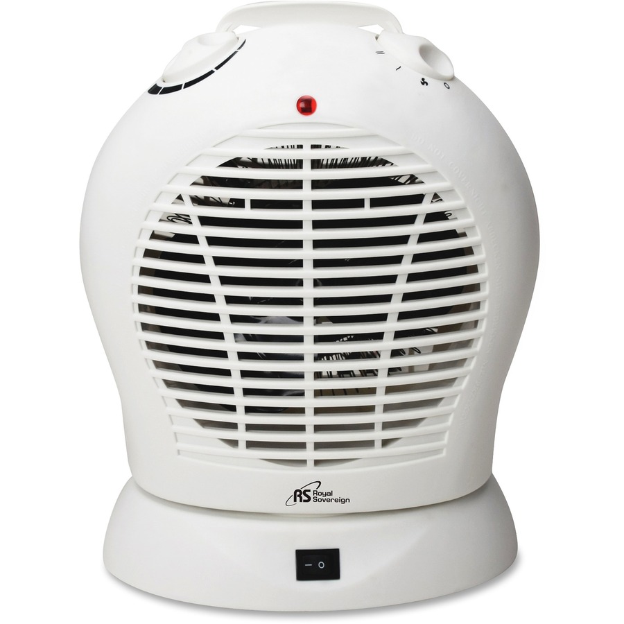 Royal Sovereign HFN-30 Convection Heater - 2 x Heat Settings - Oscillation - Indoor - White
