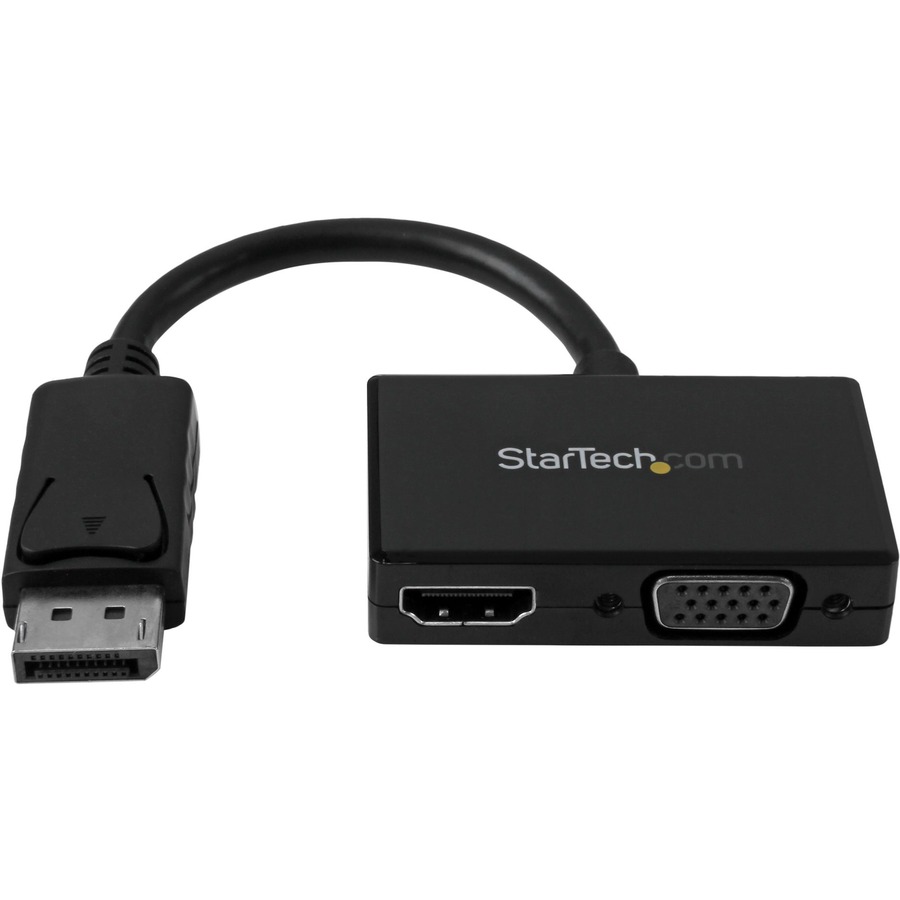 Takke enkelt audition StarTech.com Travel A/V Adapter: 2-in-1 DisplayPort to HDMI or VGA - Connect  your DisplayPort equipped computer system to an HDMI or VGA display -  Displayport to HDMI - DisplayPort to VGA -