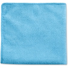 Rubbermaid Commercial Microfiber Light-Duty Cleaning Cloths - Cloth - 12" (304.80 mm) Width x 12" (304.80 mm) Length - 24 / Pack - Blue