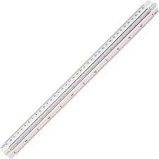 Staedtler Mars Triangular Scale - Metric Measuring System - Solid Plastic - 1 Each - White