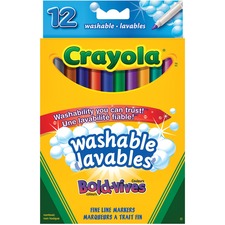 Crayola Art Marker - Fine Marker Point - 12 / Box