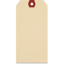 Merangue Shipping Tag - #6 - 5.25" (133.35 mm) Length x 2.63" (66.68 mm) Width - Rectangular - 100 / Pack - Manila