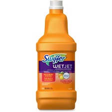 Swiffer WetJet Floor Cleaner Refill - For Multipurpose, Multi Surface - 42.3 fl oz (1.3 quart) - Fresh Scent - 1 Each - Quick Drying, Streak-free - Clear
