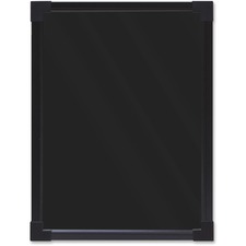 Quartet Electronic Sign - 1 Each - 13" (330.20 mm) Width x 17" (431.80 mm) Height - Rectangular Shape - LED Light, Rewritable, Flasher, Built-in Stand - Black