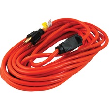 Woods Power Extension Cord - 13 A - Orange - 32.8 ft Cord Length - SJTW - 1