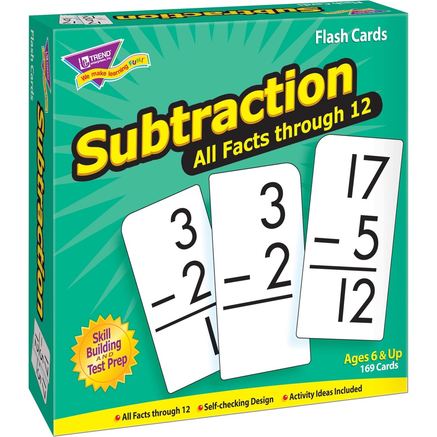 Trend Subrtraction Flash Cards 