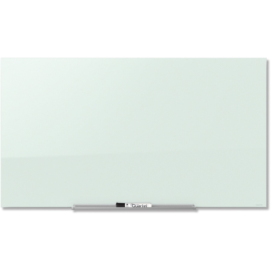 39 x 22 Magnetic G3922IMW White Surface InvisaMount Whiteboard / White Board Frameless Quartet Glass Dry Erase Board 