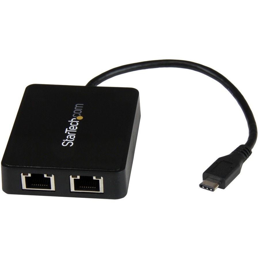 Egenskab Geografi reb StarTech.com USB C to Dual Gigabit Ethernet Adapter with USB 3.0 (Type-A)  Port - USB Type-C Gigabit Network Adapter - Use the USB-C port on your  laptop to add LAN access with