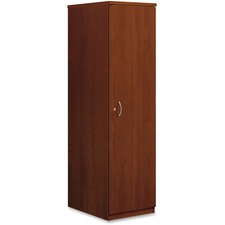 HON BL Wardrobe Cabinet 65"H - 18" x 24"66" - 1 Door(s) - Square Edge - Finish: Medium Cherry, Thermofused Laminate (TFL)