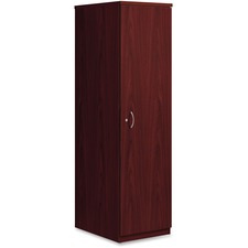 HON BL Wardrobe Cabinet 65"H - 24" x 18"66" - 1 Door(s) - Square Edge - Finish: Mahogany, Thermofused Laminate (TFL)
