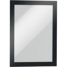 DURABLE Duraframe Half Letter - 8.50" x 5.50" Frame Size - Rectangle - Horizontal, Vertical - Self-adhesive, Magnetic, Dual-sided, Sturdy - 2 / Pack - Black