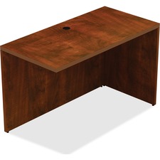 Lorell Chateau Series Return - 1.5" Top, 48" x 24"30" - Reeded Edge - Cherry Laminate Table Top