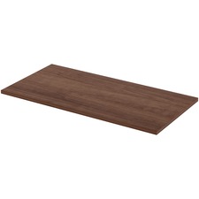 Lorell Relevance Series Tabletop - Walnut Rectangle, Laminated Top - 48" Table Top Length x 24" Table Top Width x 1" Table Top ThicknessAssembly Required - 1 Each