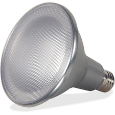 Satco 15-Watt PAR38 LED Bulb - 15 W - 90 W Incandescent Equivalent Wattage - 120 V AC - 1150 lm - PAR38 Size - Silver - Warm White Light Color - E26 Base - 25000 Hour - 4940.3F (2726.8C) Color Temperature - 80 CRI - 40 Beam Angle - Dimmable