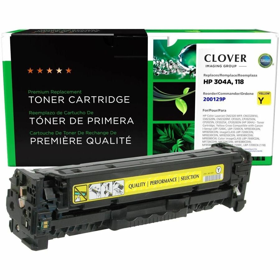 CIG Remanufactured Laser Toner Cartridge - Compatible for HP 304A - Yellow - 1 Each - 2800 Pages