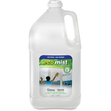 Eco Mist Solutions Glass Cleaner - For Window - 127.8 fl oz (4 quart) - 1 Each - Unscented, Streak-free, Noncarcinogenic, Allergen-free