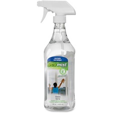 Eco Mist Solutions Glass Cleaner - Liquid - 27.9 fl oz (0.9 quart) - 1 Each