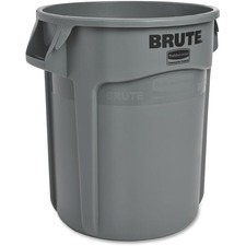 Rubbermaid Commercial BRUTE Container without Lid - 75.71 L Capacity - Round - UV Resistant x 19.4" Diameter - Gray - 1 Each