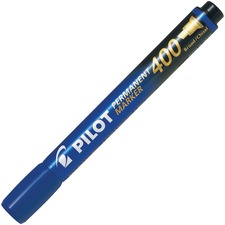 Pilot SCA-400 Permanent Marker - 4 mm Marker Point Size - Chisel Marker Point Style - Blue Alcohol Based Ink