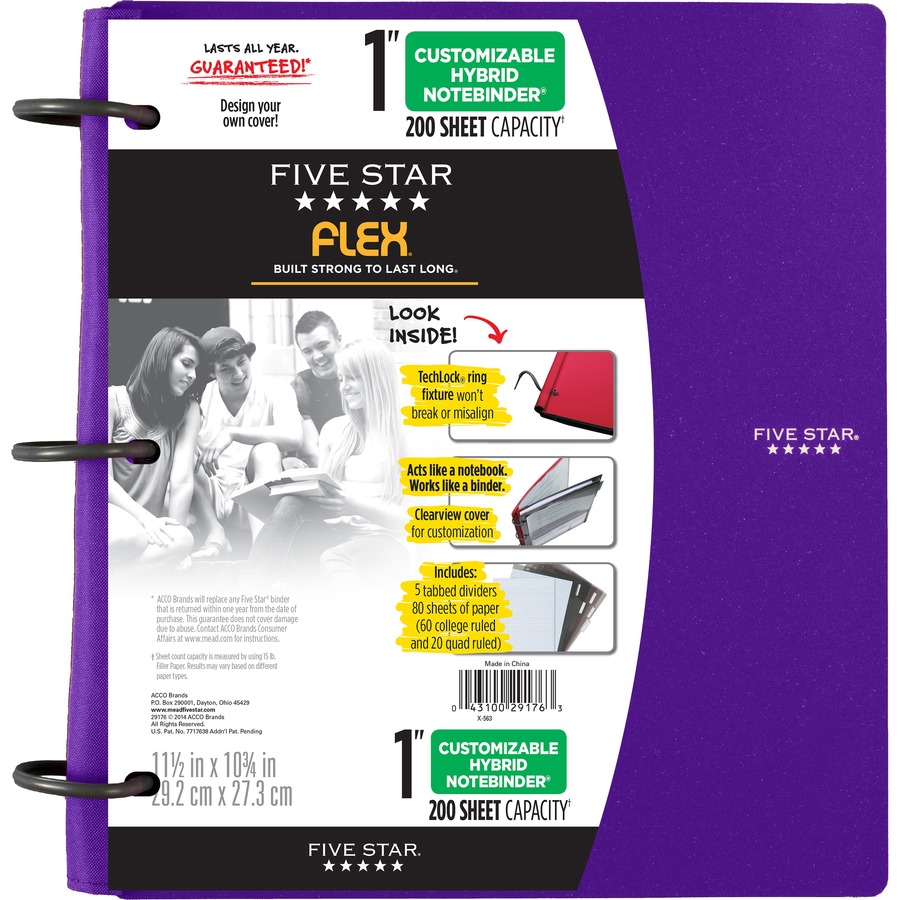 5 star flex hybrid notebinder