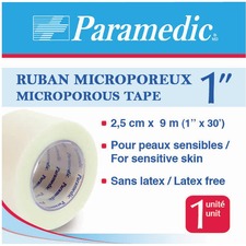 Paramedic Microporous Tape 1" - 10 yd (9.1 m) Length x 1" (25.4 mm) Width - Paper - 1 Each