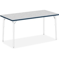 Lorell Classroom Activity Tabletop - Gray Nebula Rectangle, High Pressure Laminate (HPL) Top - 60" Table Top Width x 30" Table Top Depth x 1.1" Table Top Thickness - 1 Each