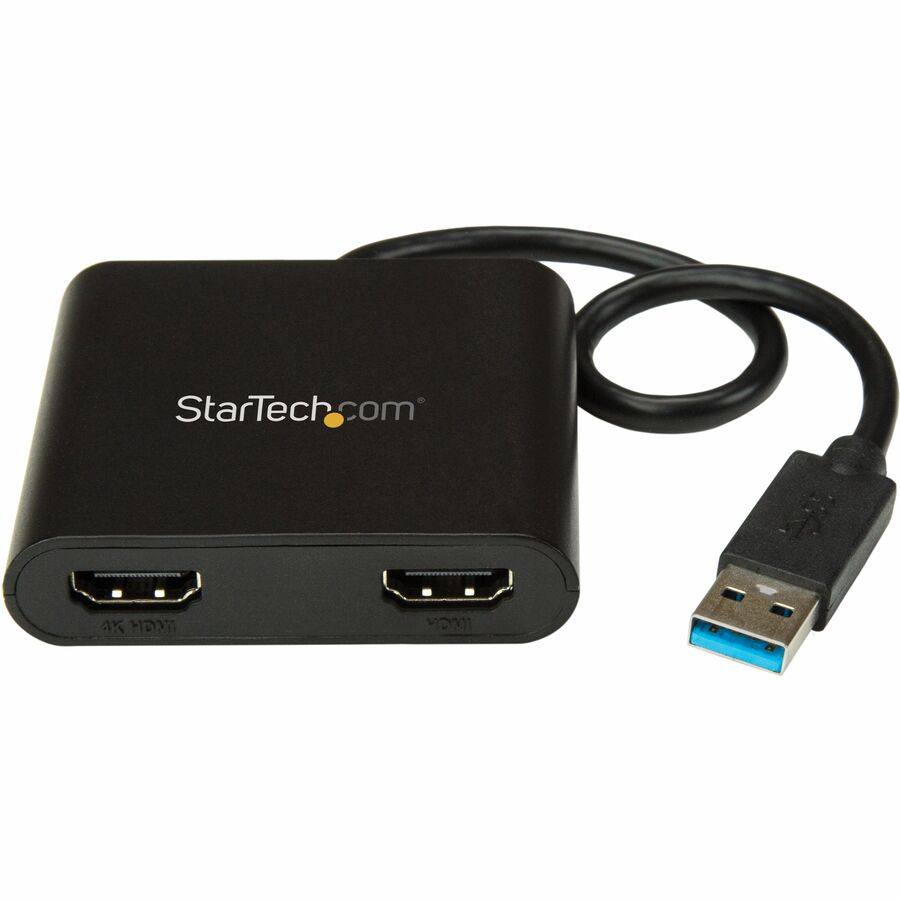 spænding På hovedet af chokerende StarTech.com USB 3.0 to Dual HDMI Adapter, 1x 4K & 1x 1080p, External  Graphics Card, USB Type-A Dual Monitor Display Adapter, Windows Only - USB  3.0 to dual HDMI adapter supports 1x