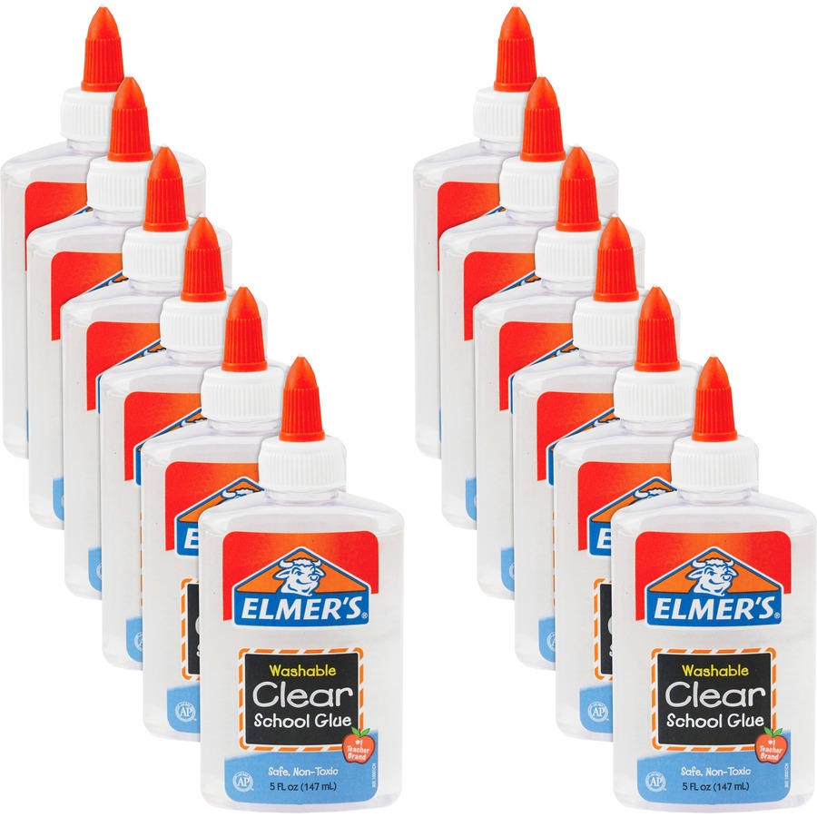 EPIE305BD Elmer's Washable Clear School Glue 5 oz 12 / Bundle