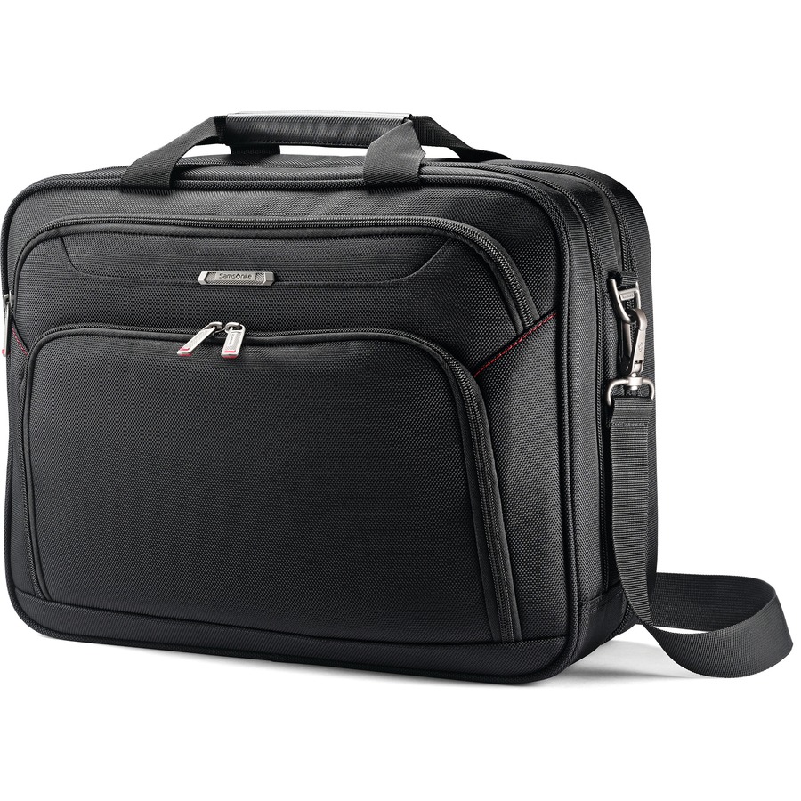 Samsonite Xenon 3.0 Carrying Case for 15.6" Notebook - Black - 1680D Ballistic Polyester, Polyurethane, Tricot Body - Micro forged matte gunmetal logo - Checkpoint Friendly - Handle 12.8" Height x 16.5" Width x 4.8" Depth - 1 Each