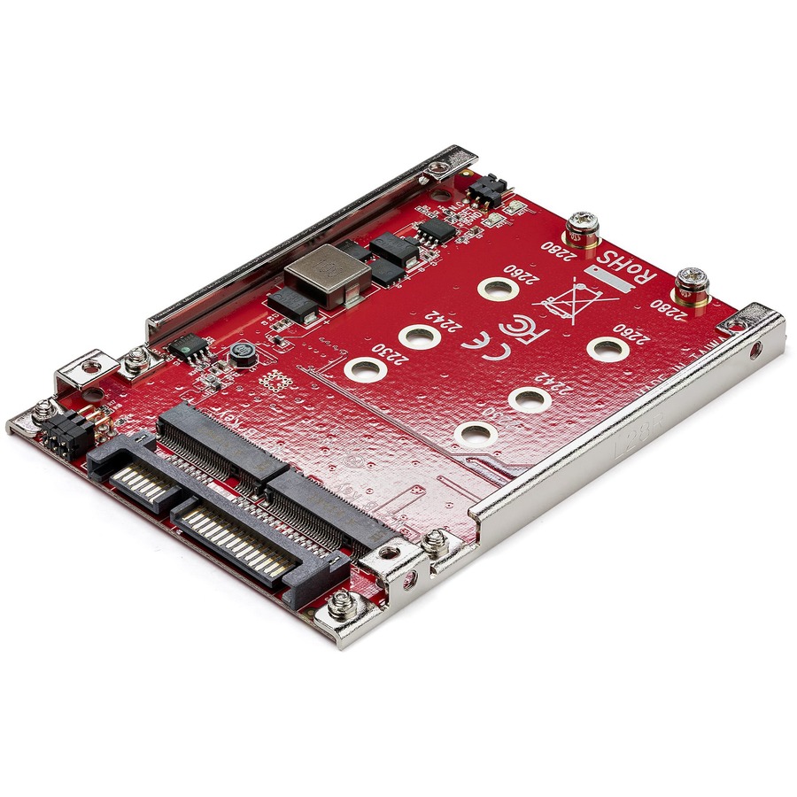sløjfe vant universitetsområde StarTech.com Dual-Slot M.2 to SATA Adapter - M.2 SATA Adapter for 2.5" Drive  Bay - M.2 Adapter - M.2 SSD Adapter - M.2 NGFF SSD Adapter - RAID - Create  high-performance storage