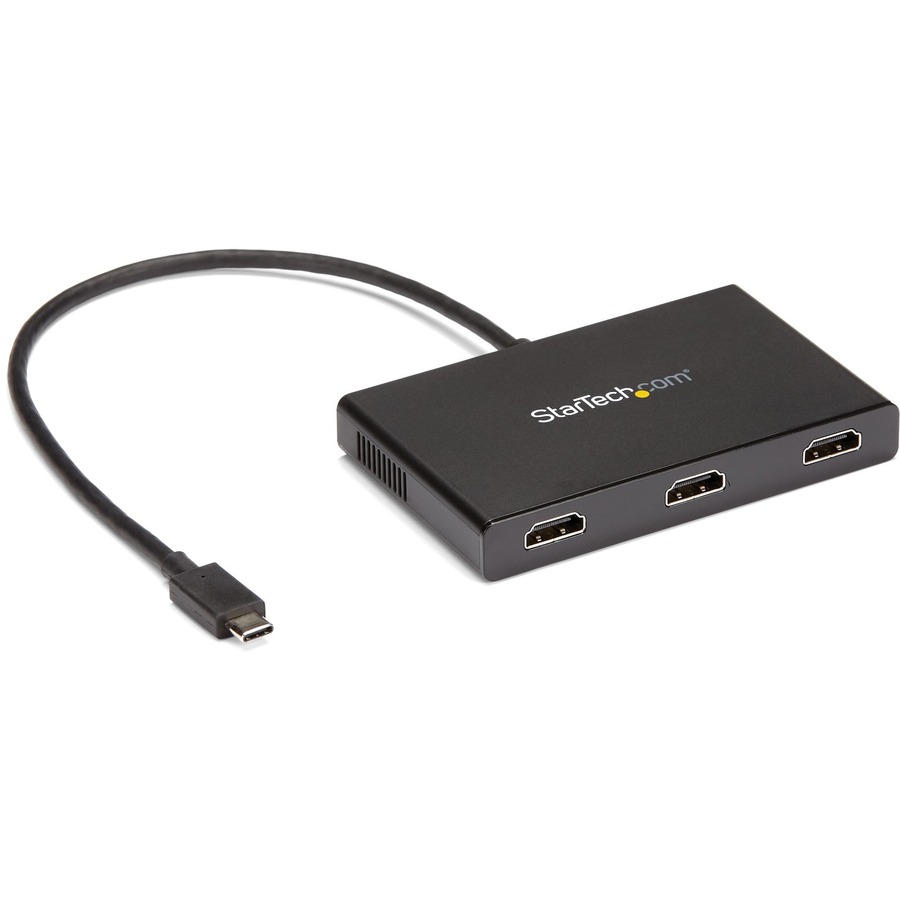 StarTech.com 3-Port Multi Monitor - USB-C to HDMI Video Splitter - USB Type-C to MST Hub - Thunderbolt 3 Compatible - Windows - Type-C multi-monitor adapter can drive 2x