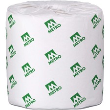 Metro Paper 2 Ply Bathroom Tissue - 2 Ply - 4.2" x 3.8" - 1.60" (40.64 mm) Core - White - 48 / Carton