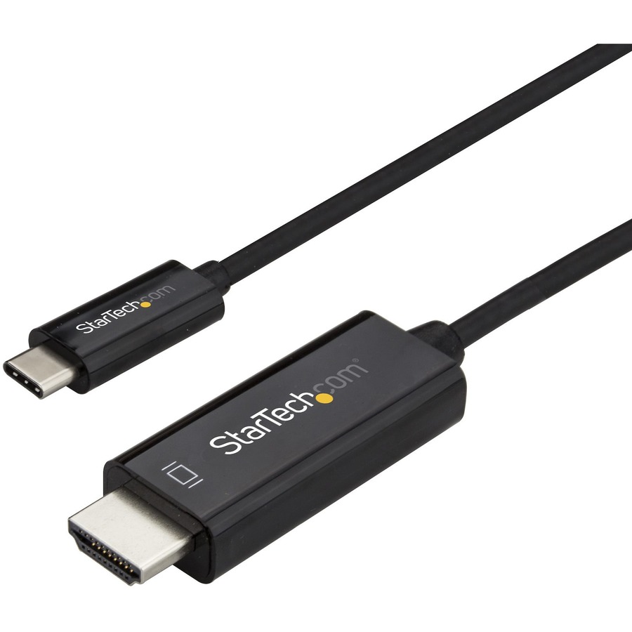 StarTech.com 10ft (3m) USB C to HDMI Cable - 60Hz USB Type C DP Alt Mode to HDMI 2.0 Video Display Adapter Cable -Works w/Thunderbolt 3 Black 10ft/3m USB Type