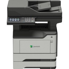MX522adhe Multifunction Monochrome Laser Printer - Copier/Fax/Printer/Scanner - 46 ppm Mono Print - 1200 x 1200 dpi Print - Automatic Duplex Print - Up to 120000 Pages Monthly - 350 sheets Input - Color Scanner - 1200 dpi Optical Scan - Monochrome Fax - G