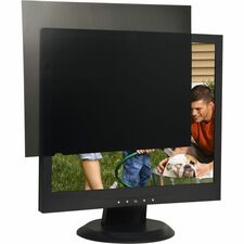 Business Source 19" Monitor Blackout Privacy Filter Black - For 19"LCD Monitor - 5:4 - Damage Resistant - Anti-glare - 1 Pack