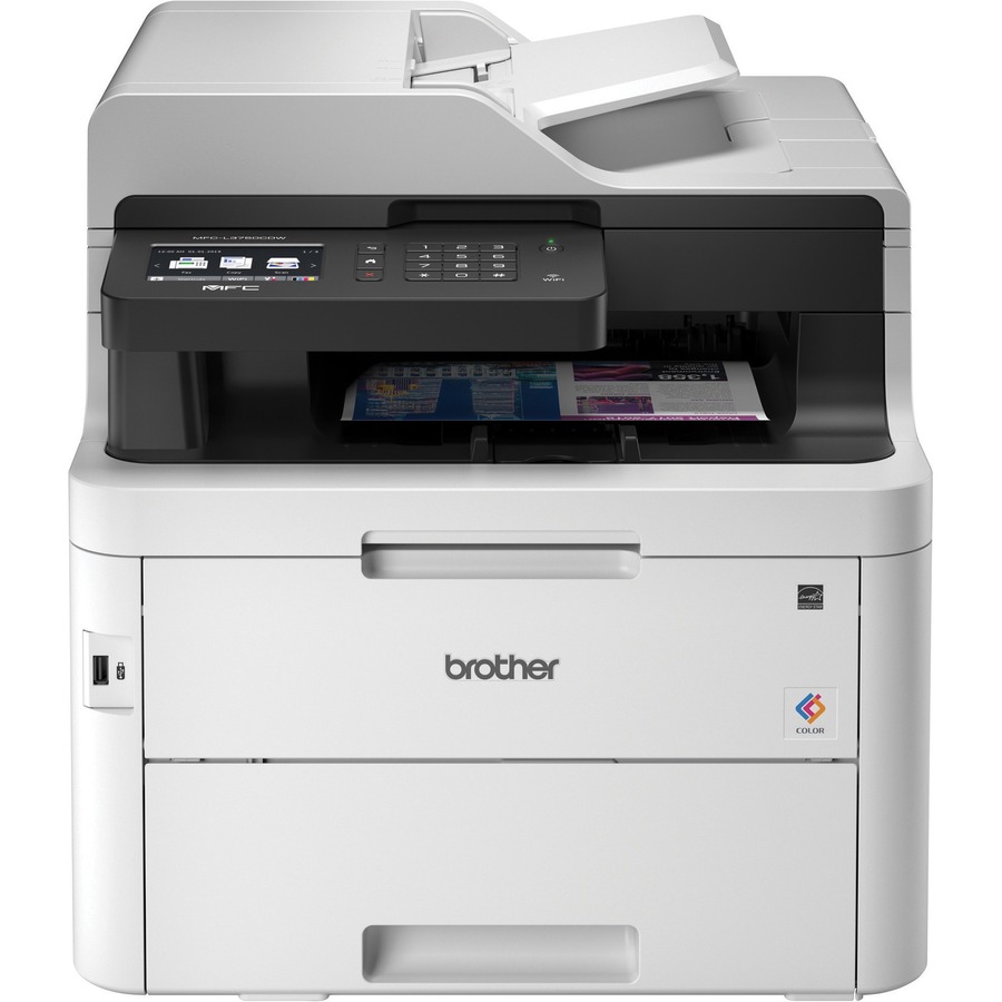 Brother MFC-L3750CDW Compact Digital Color All-in-One Printer Providing Quality with 3.7" Color Touchscreen, Wireless and Duplex Printing - Copier/Fax/Printer/Scanner - 25 ppm Mono/25 ppm Print - 600 x 2400