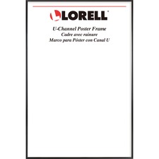 Lorell Poster Frame - 18" x 24" Frame Size - Rectangle - Horizontal, Vertical - 1 Each - Black