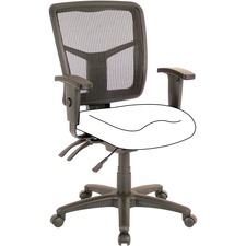Lorell Ergomesh Executive Mesh Mid-Back Office Chair (86201) Frame - Black - 1 Each