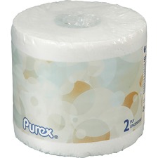 Purex 2-ply Bathroom Tissue - 2 Ply - 4.2" x 4" - 506 Sheets/Roll - White - Hygienic, Perforated, Individually Wrapped, Eco-friendly - 60 / Carton