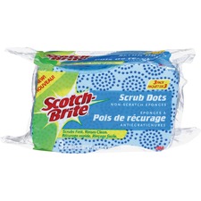 Scotch-Brite Scrub Dots Non-Scratch Sponge - 3/Pack - Green