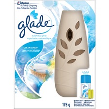 Glade Clean Linen Automatic Room Air Freshener Starter Kit - Spray - 183.36 mL - Clean Linen - 60 Day - 1 Each