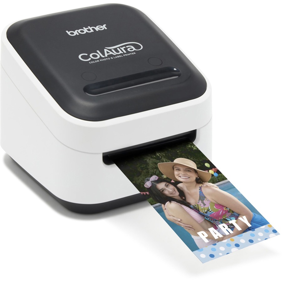 Brother ColAura Photo Label Printer Wireless Networking - 2" Print Width - 0.30 in/s - 313 dpi - Wireless LAN - 17" Label Length l2suppliesservices