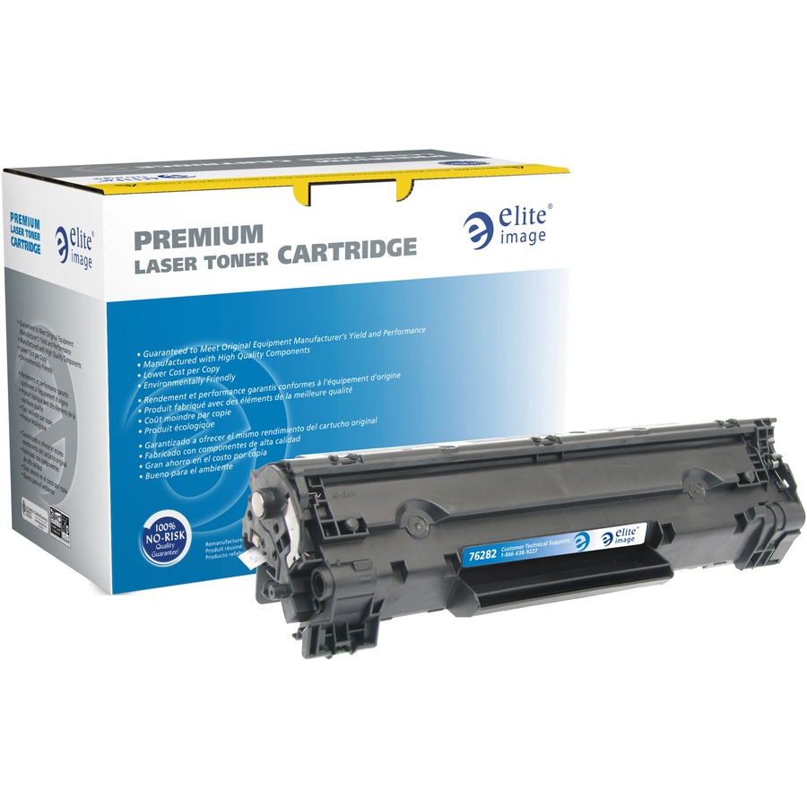 Elite Image Remanufactured Extended Yield Laser Toner Cartridge -  Alternative for HP 83A (CF283A) - Black - 1 Each - Zerbee