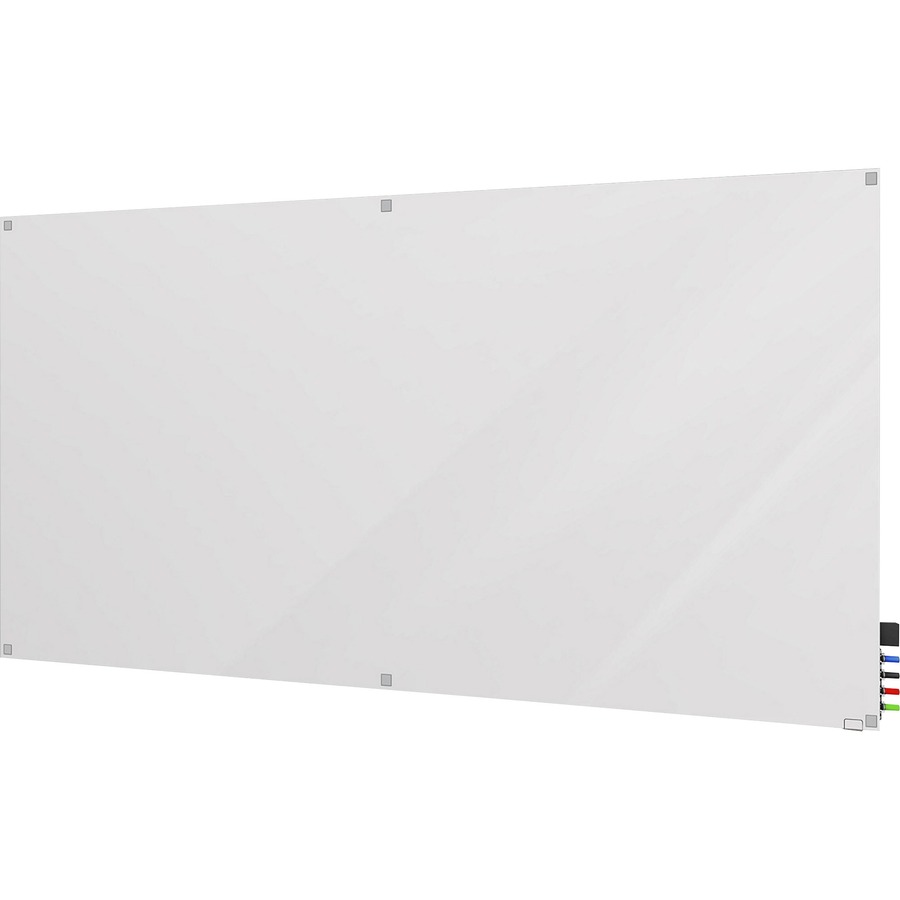 Ghent Harmony Dry Erase Board - 96" (8 ft) Width x (4 ft) Height - Tempered Glass Surface - White Back Rectangle - Horizontal/Vertical - 1 Each - R&A Office Supplies