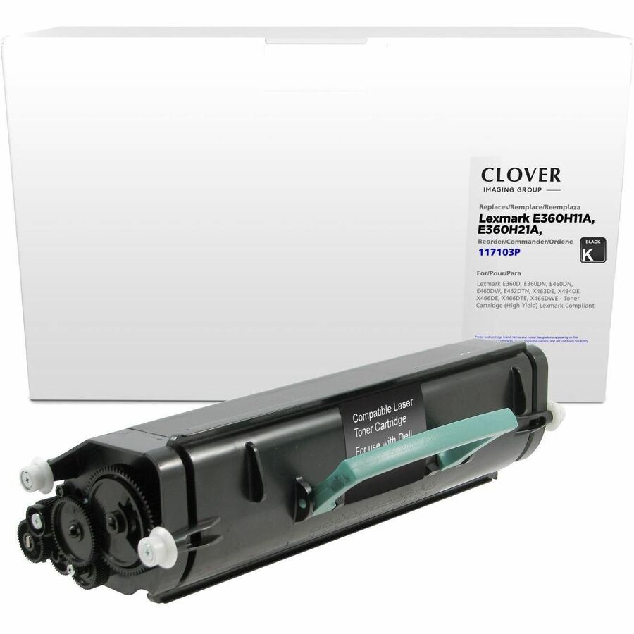 CIG Remanufactured High Laser Toner Cartridge - Compatible for Lexmark E360H21A, E360H11A, X463H11G, X463H21G - Black - 1 Each - 9000 Pages