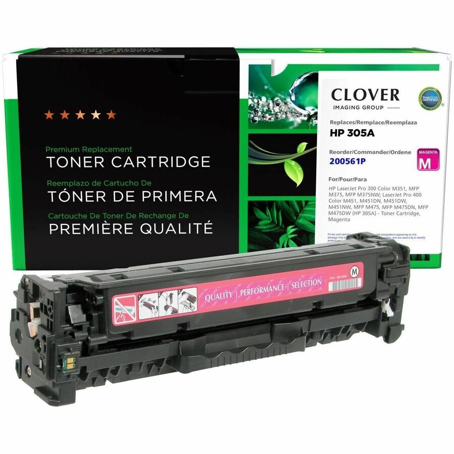 CIG Remanufactured Laser Toner Cartridge - Compatible for HP 305A - Magenta - 1 Each - 2600 Pages