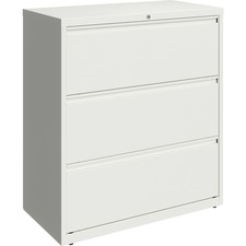 Lorell Fortress Series Lateral File - 36" x 18.6" x 40.3" - 3 x Drawer(s) for File - Letter, Legal, A4 - Lateral - Hanging Rail, Magnetic Label Holder, Locking Drawer, Locking Bar, Ball Bearing Slide, Reinforced Base, Adjustable Leveler, Interlocking, Ant