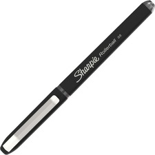 Sharpie Rollerball Pens - Fine Pen Point - 0.5 mm Pen Point Size - Needle Pen Point Style - Black - Black Barrel - 12 / Dozen