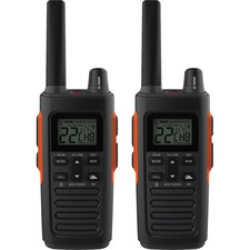 Cobra RX680 Rugged Waterproof Walkie Talkies, Pair - 60 Radio Channels - Upto 200640 ft (61155072 mm) - NOAA Weather Radio, Built-in Flashlight, Voice Activated Transmission (VOX), Auto Squelch, Hands-free, Low Battery Indicator - Water Proof, Dust Proof 