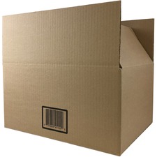 Spicers Paper Shipping Case - External Dimensions: 11.8" Width x 8.8" Depth x 4.8" Height - Flap Closure - Corrugated - Kraft - Recycled - 25 / Pack